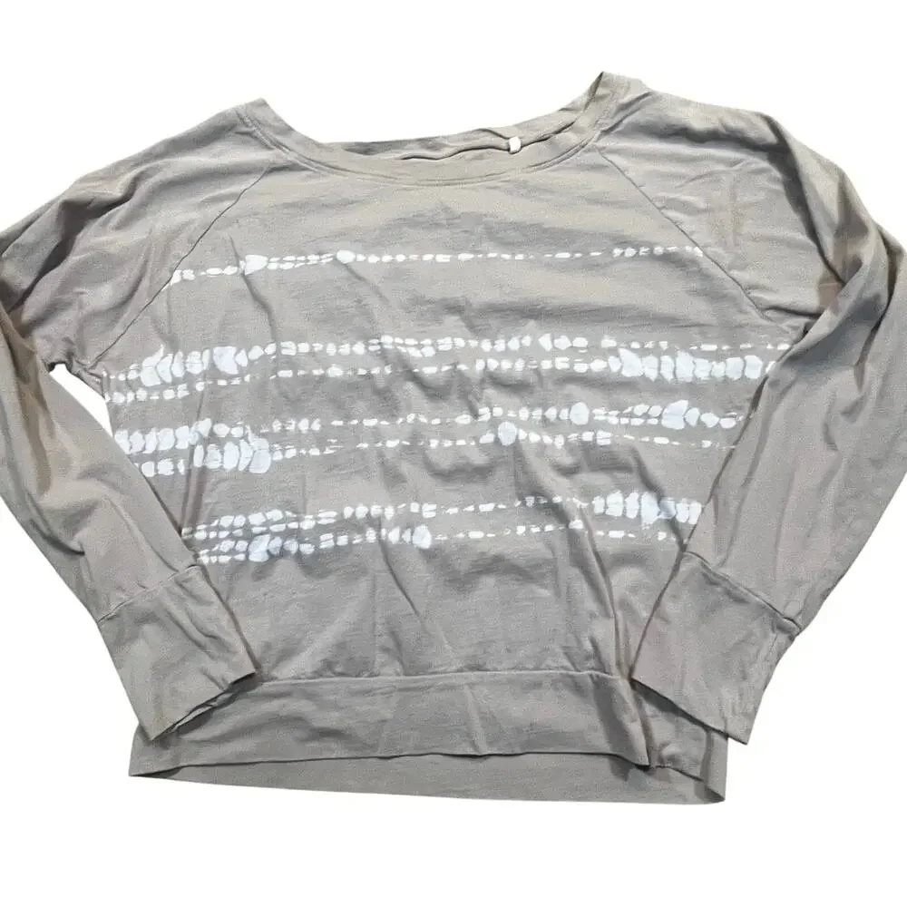 Prana Tie‎ Dye Crewneck Sweatshirt Medium Sustainable Yoga Outdoorsy Purple